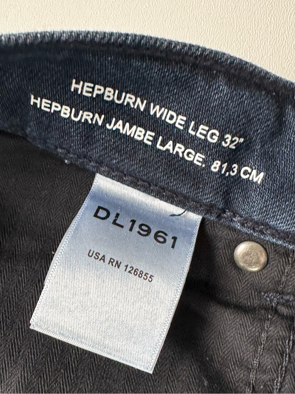 DL1961 Hepburn Wide Leg High Rise Vintage 32" Jeans | 30 NWT - Picture 11 of 13
